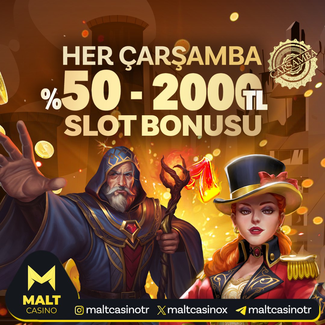 🎁  Maltcasino'da Çarşamba gününe özel
💸 2.000 TL’ye kadar %50 Slot Yatırım Bonusu seni bekliyor!

👋 Hemen yatırımını yap , bonusunu al.  t2m.io/maltcc2