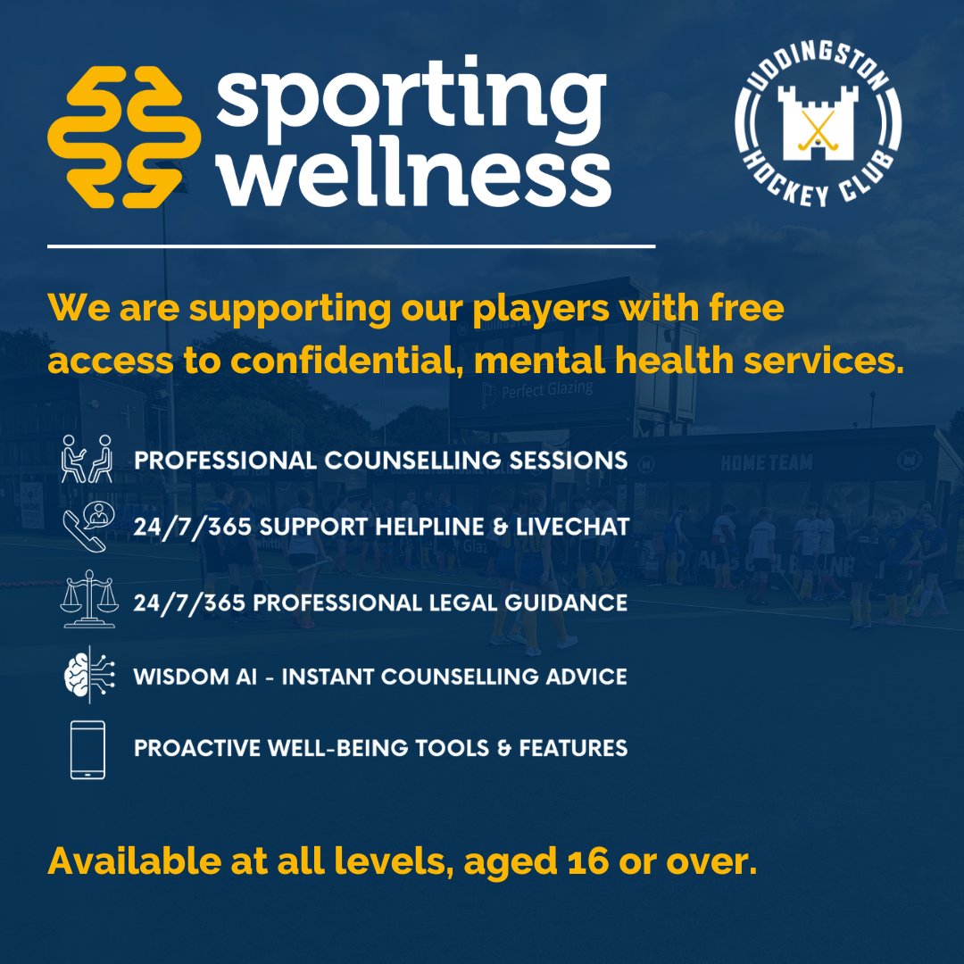 Our partnership with @SportingWellness brings FREE confidential counseling sessions and a 24/7 support helpline to ALL members 16+. We're proud to lead the way as the FIRST community club merging sports with well-being, fostering care and community engagement!