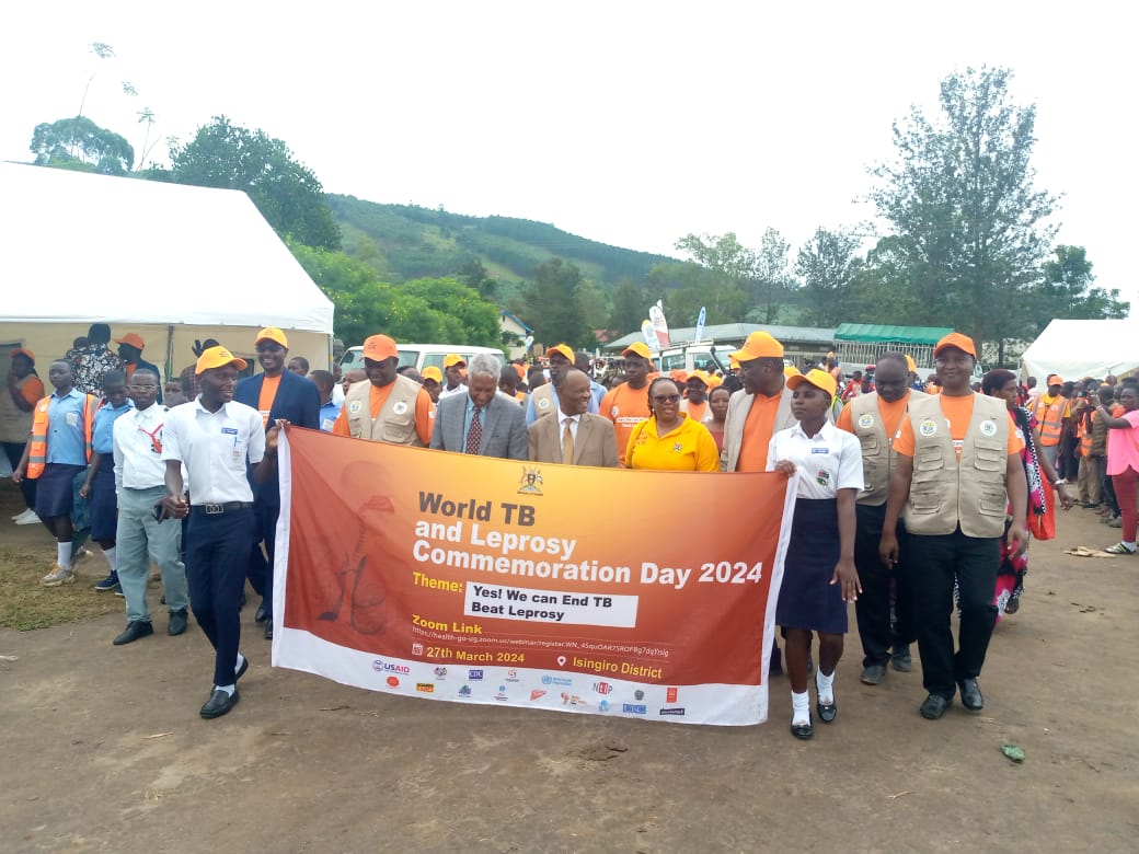 Happening now at Kikagati Town Council in Isingiro, Dr. Stavia Turyahabwe, Dr. @tegegny, and Dr. @henrymwebesa, along with the procession kicking off the World TB Day 2024 celebrations in Uganda. @MinofHealthUG #MLI4HealthyLungs #YesWeCanEndTB @WHORepinUganda