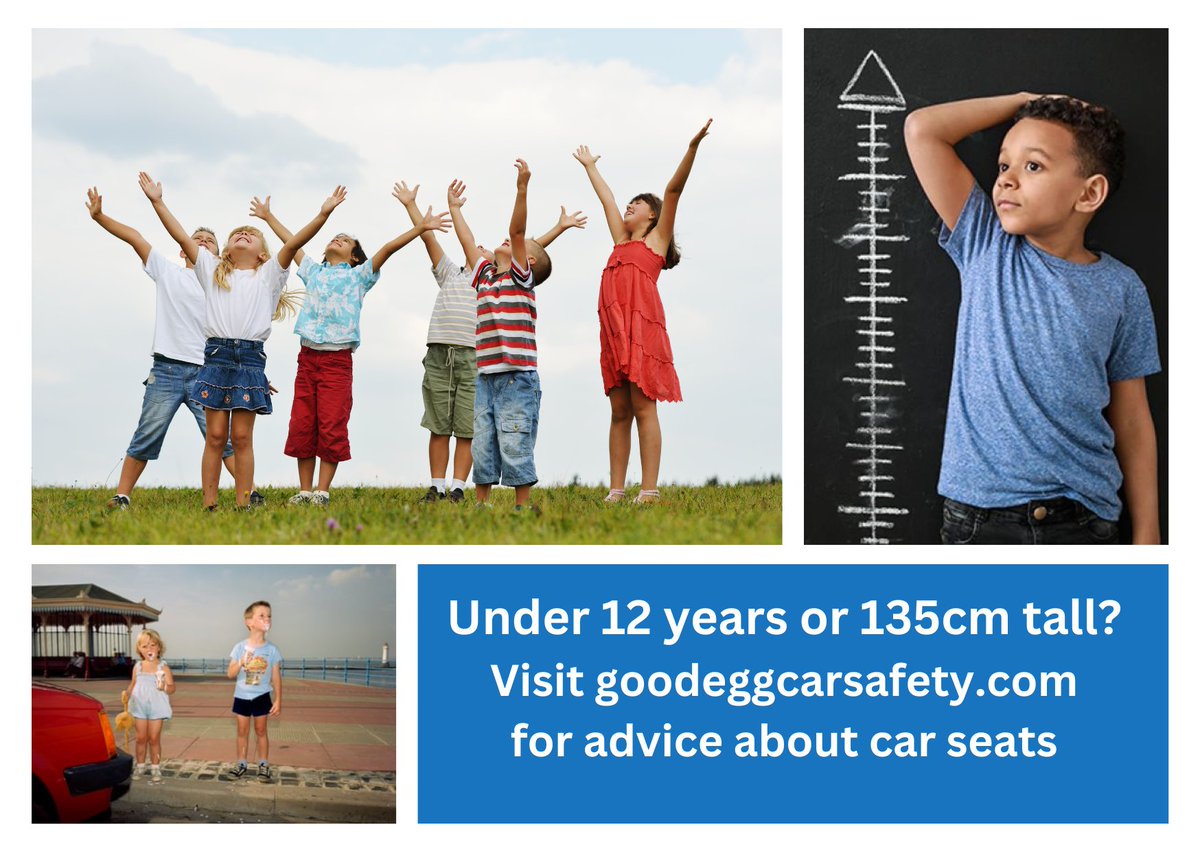 Out with the family over the holidays? Don’t forget children under 12 years or 135cm tall need to use a car seat. Click for more information orlo.uk/FVo6k @GoodEggSafety