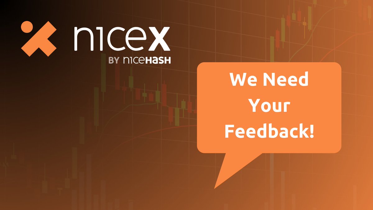We'd love to hear your thoughts about NiceX exchange as we strive to improve by gaining valuable feedback and insight. 

The survey will take less than 2 minutes of your time!

nicehashsurvey.typeform.com/nicex
