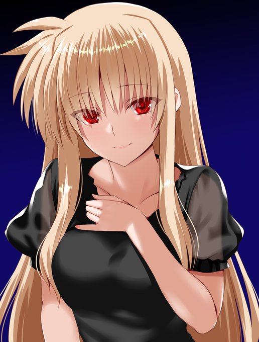 小悪魔チックなフェイトさん。
イメージ的にはフェイトちゃんからフェイトさんに
なりかけの時期って感じで。 