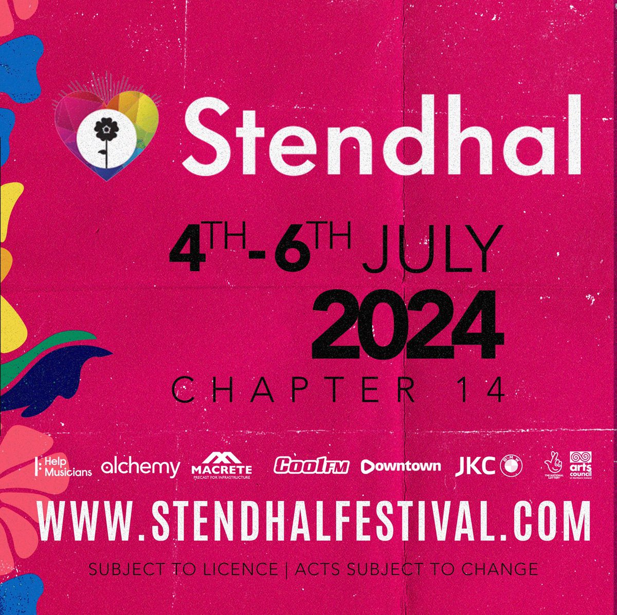 I’m so excited to announce that we will be playing @Stendhalireland in July! Thanks so much to @Chordblossom for making it possible and we’re so excited to play our first ever festival slot and we can’t wait to see everyone there!