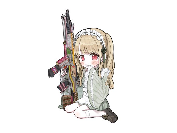 「blonde hair rifle」 illustration images(Latest)