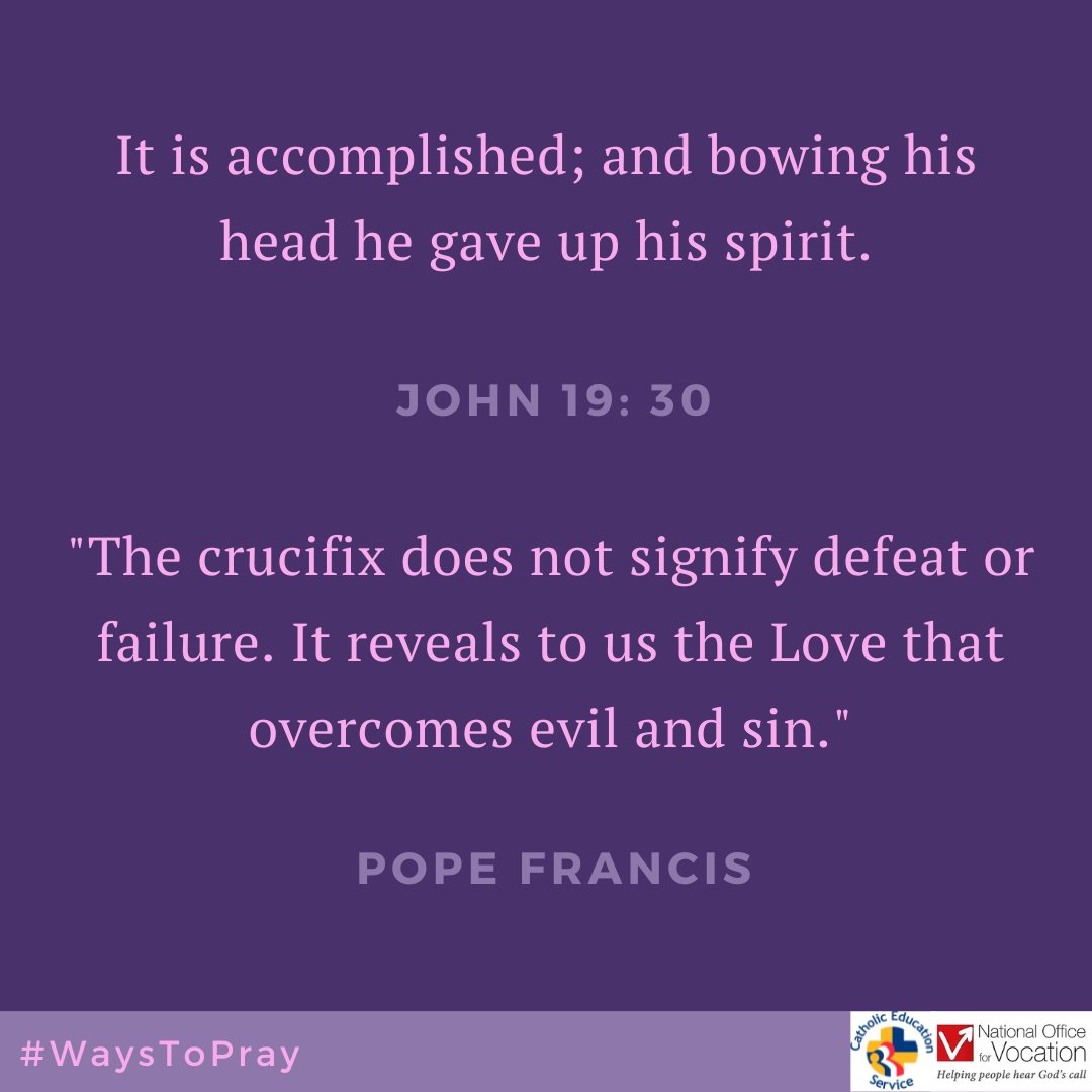 ‘Let us love the Cross and let us remember that we are not alone in carrying it. God is helping us. And in God Who is comforting us, as St. Paul says, we can do anything.’ – St. Gianna Beretta Molla #WaysToPray #HolyWeek @UKVocation @CathEdService