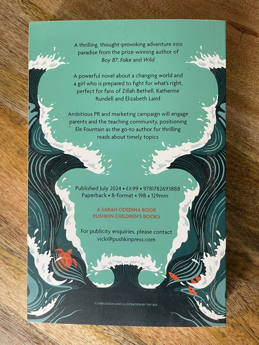 I absolutely LOVED #StormChild @EleFountain A beautifully written, thought-provoking and deeply empathic story of friendship, family, belonging, change, the importance of our connection to natural world and standing up for what’s right- a superb book @PushkinPress @sarahodedina