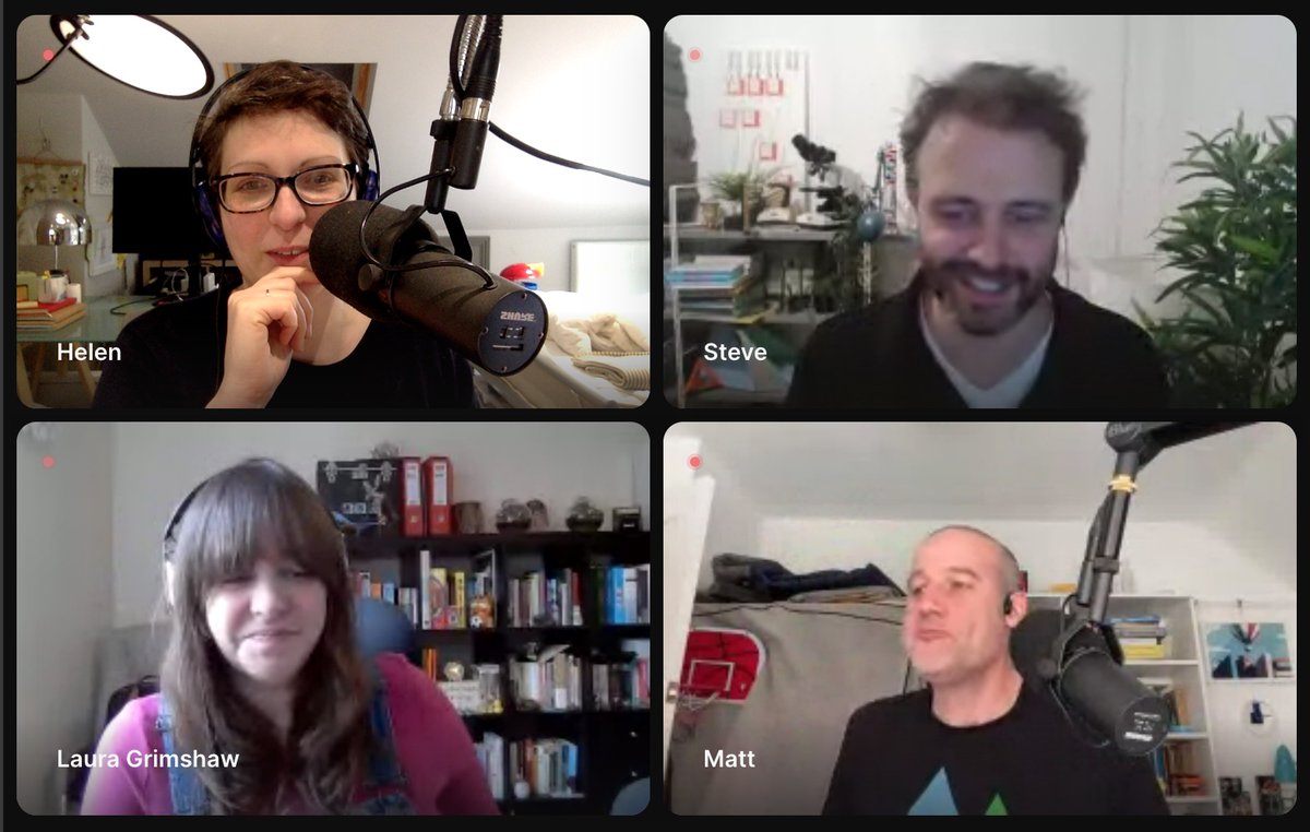 When we recorded A Podcast Of Unnecessary Detail with @fotsn yesterday, did I make sure I took a screengrab where I was the only one looking in-focus and fully composed? You bet I did...