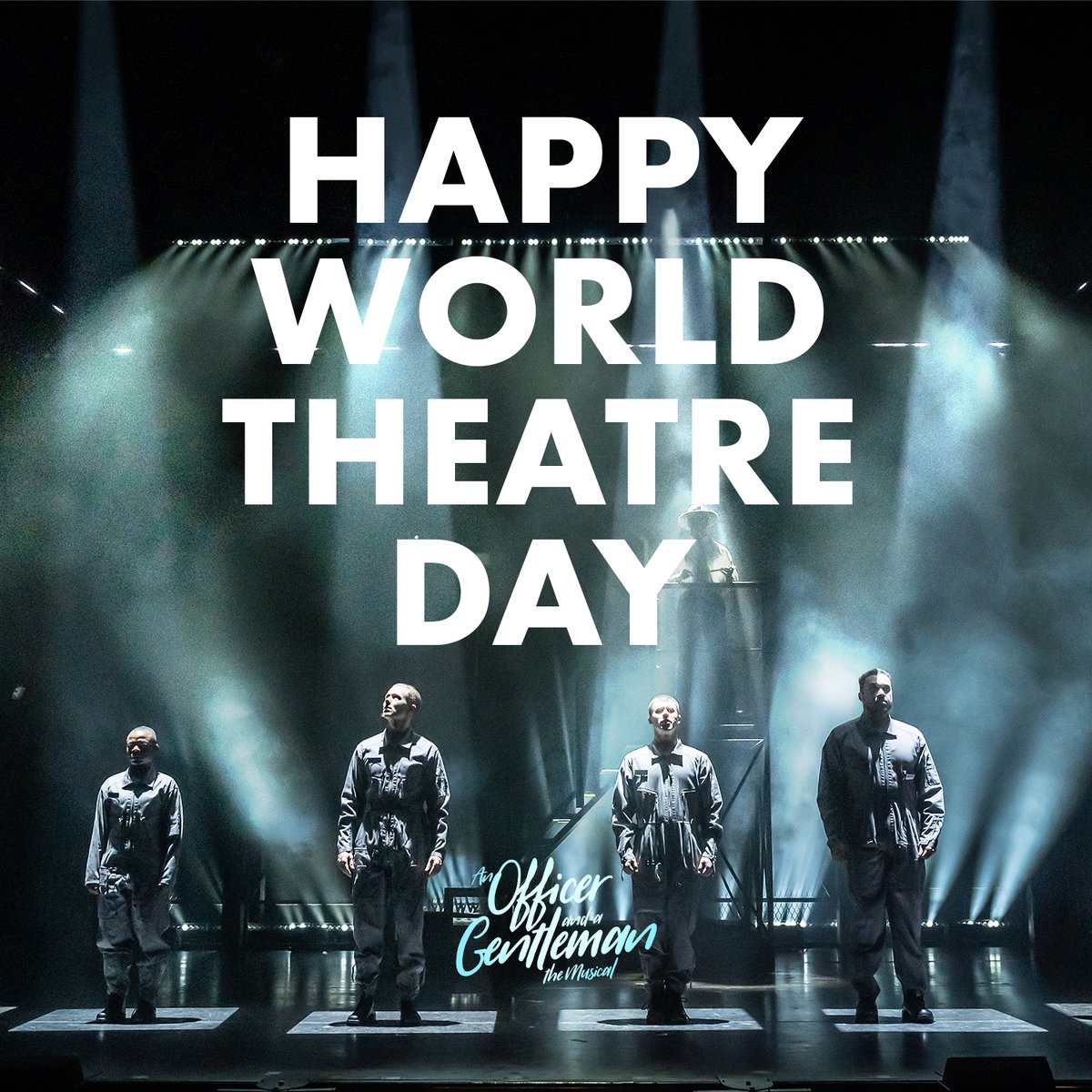 On this #WorldTheatreDay we are saluting our actors, creatives, band, backstage teams, venues and all who have played a part in bringing An Officer and a Gentleman to life on stage this year! 🫡
