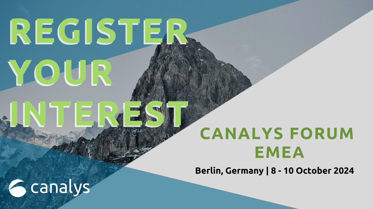 CanalysForums's tweet image. 📣 Calling all #channelpartners!🤝 Join us at #CanalysForums2024 EMEA & unlock endless growth opportunities for your business. Register your interest at canalys.com/events #CanalysForums2024 #distributors #tech #channel #channelpartners #techevent #vendors