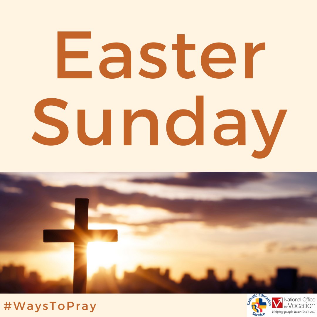 Wishing Catholic schools and universities, their staff, pupils and students a very happy and holy Easter. ‘We are an Easter People, and Alleluiah is our song!’ - Pope John Paul II #Easter #EasterSunday #HappyEaster #WaysToPray @ukvocation @CathEdService