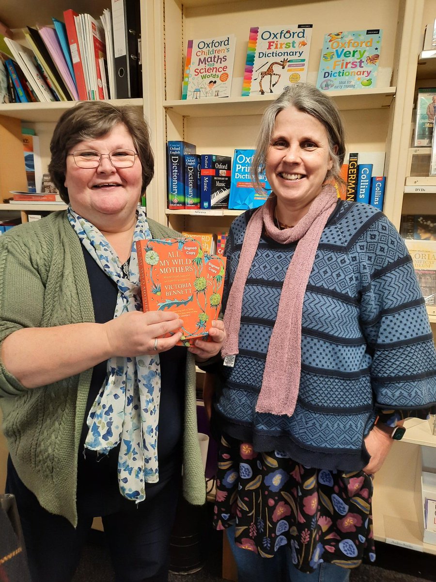 Author Visit: It was lovely to meet author @VikBeeWyld on Monday afternoon, as she popped in to @UllapoolB to sign our copies of her beautiful memoir #AllmyWildMothers which has just been published in paperback. Fascinating to have a chat about life, coincidences and your book.