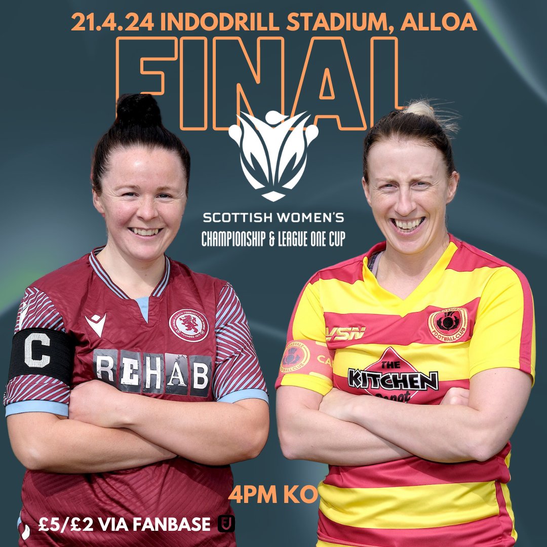 FINAL FEVER Get yourselves along to the Indodrill Stadium on 21st April for the Championship & League One Cup Final to see Championship leaders Rossvale take on three-time finalists Dryburgh Athletic! Tickets available NOW via Fanbase: app.fanbaseclub.com/Fan/Tickets/Se… #BeTheDifference