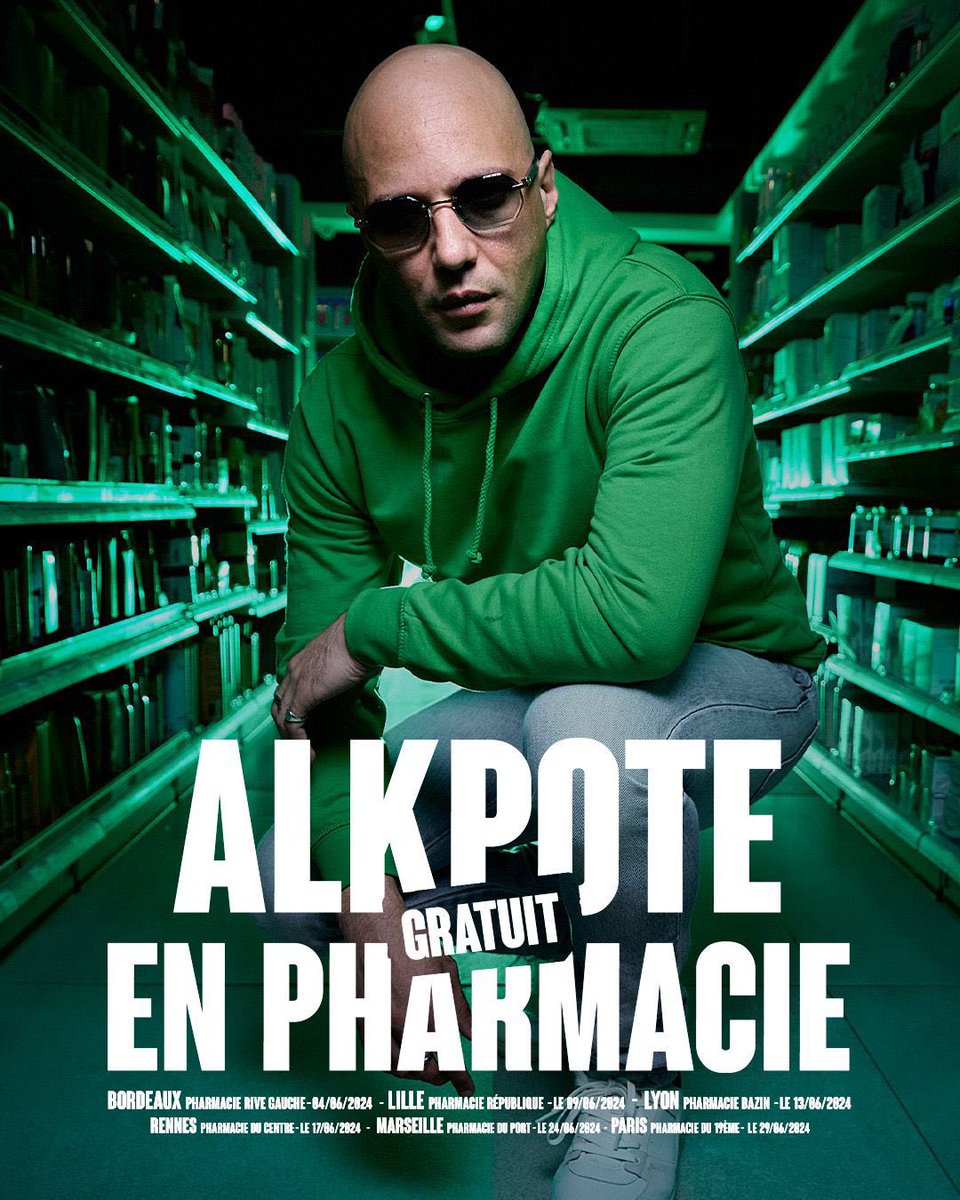 Kulturlesite_'s tweet image. 🚨ALKPOTE annonce une tournée de concerts gratuits dans des PHARMACIES ! 😭