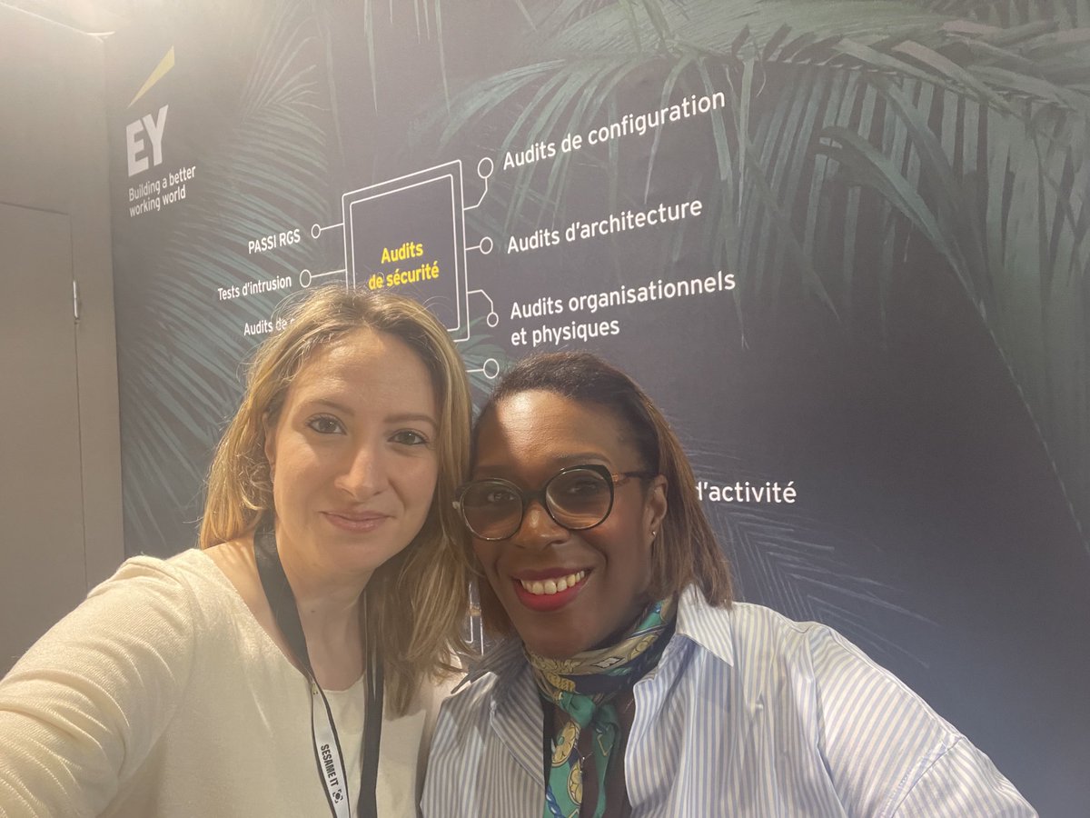 #womenincyber ⁦<a href="/FIC_eu/">karen</a>⁩ ⁦<a href="/EYFrance/">EY France</a>⁩ Venez rencontrer l’équipe #EYFSO au stand D4 👾