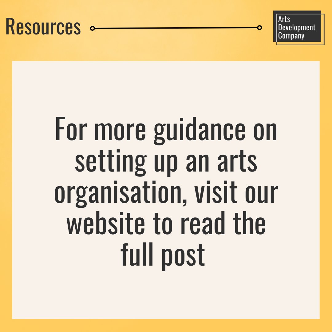 Last week we focused on business planning but what about when you want to start your organisation? This week's @ChristinaPoult's blog post is about how to set up an arts organisation. Read here theartsdevelopmentcompany.org.uk/resources/how-…