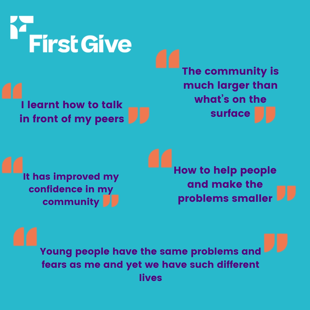 Here are a few of the enlightening responses shared by First Give participants when they were questioned about the most valuable lesson they learned during the program!