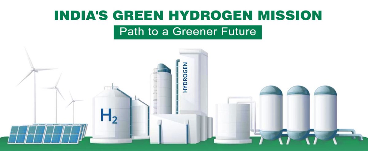 India's Green Hydrogen Mission Read Full Article: dsb.edu.in/indias-green-h…