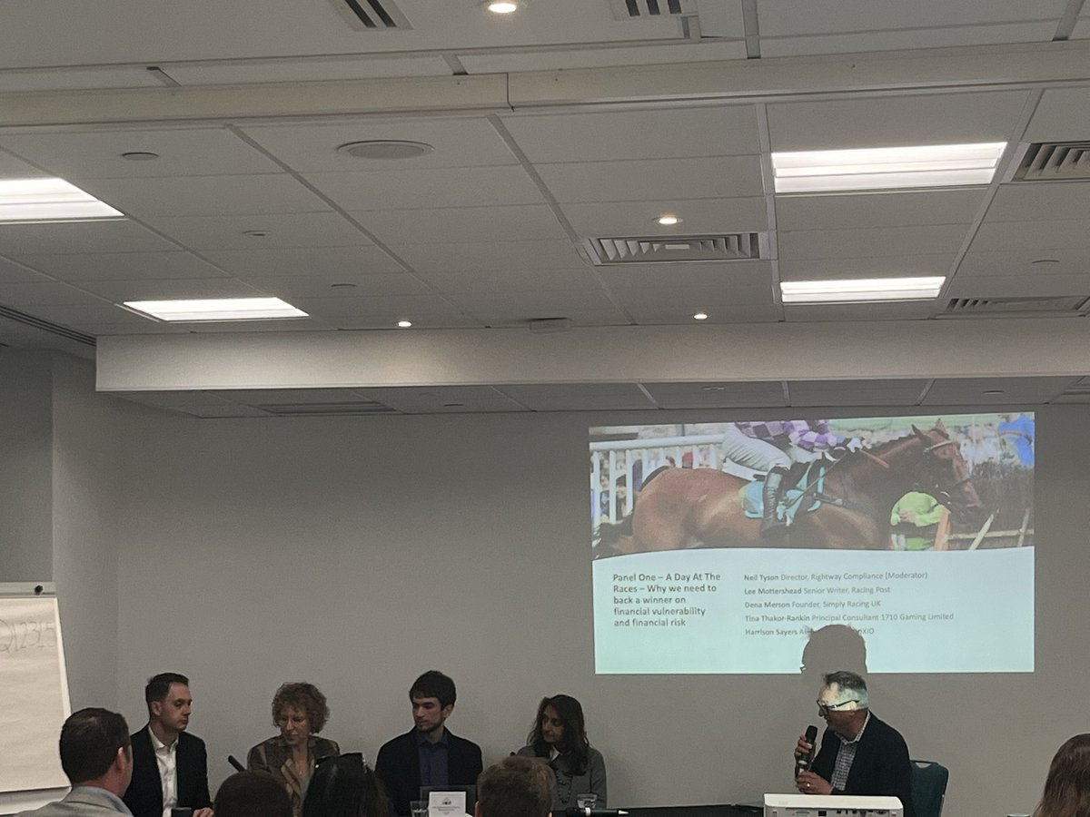 A Day At The Races – Why we need to back a winner on financial vulnerability and financial risk. Moderator: Neil Tyson, Rightway Compliance joined by Lee Mottershead, Racing Post, Dena Merson, Simply Racing UK, Tina Thakor-Rankin, 1710 Gaming Limited.Harrison Sayers, VIXIO.