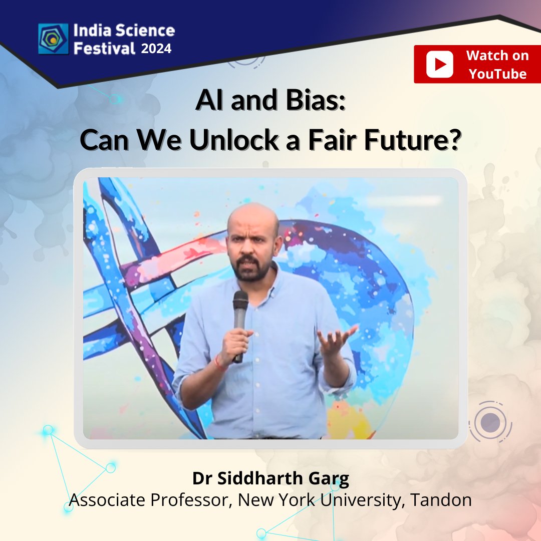 Watch Dr. Siddharth Garg (@sg1753) from @nyutandon as he unravels the complexities of #bias in #AI and explores avenues for achieving fairness in the evolving landscape of technology. youtube.com/watch?v=dDlJFY…