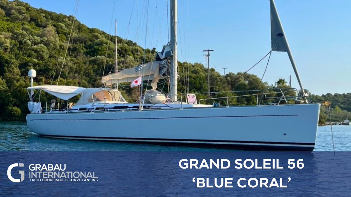 Check out the 2007 Grand Soleil 56 'BLUE CORAL' - For sale with Grabau International.

ow.ly/nOBC50R0i7r

#yachtbroker #yachtbrokerage #yachtsales #luxuryyacht #yachtsforsale #cantieredelpardo #grandsoleil #grandsoleil56 #italianyacht #performanceyacht #bluewatercruiser