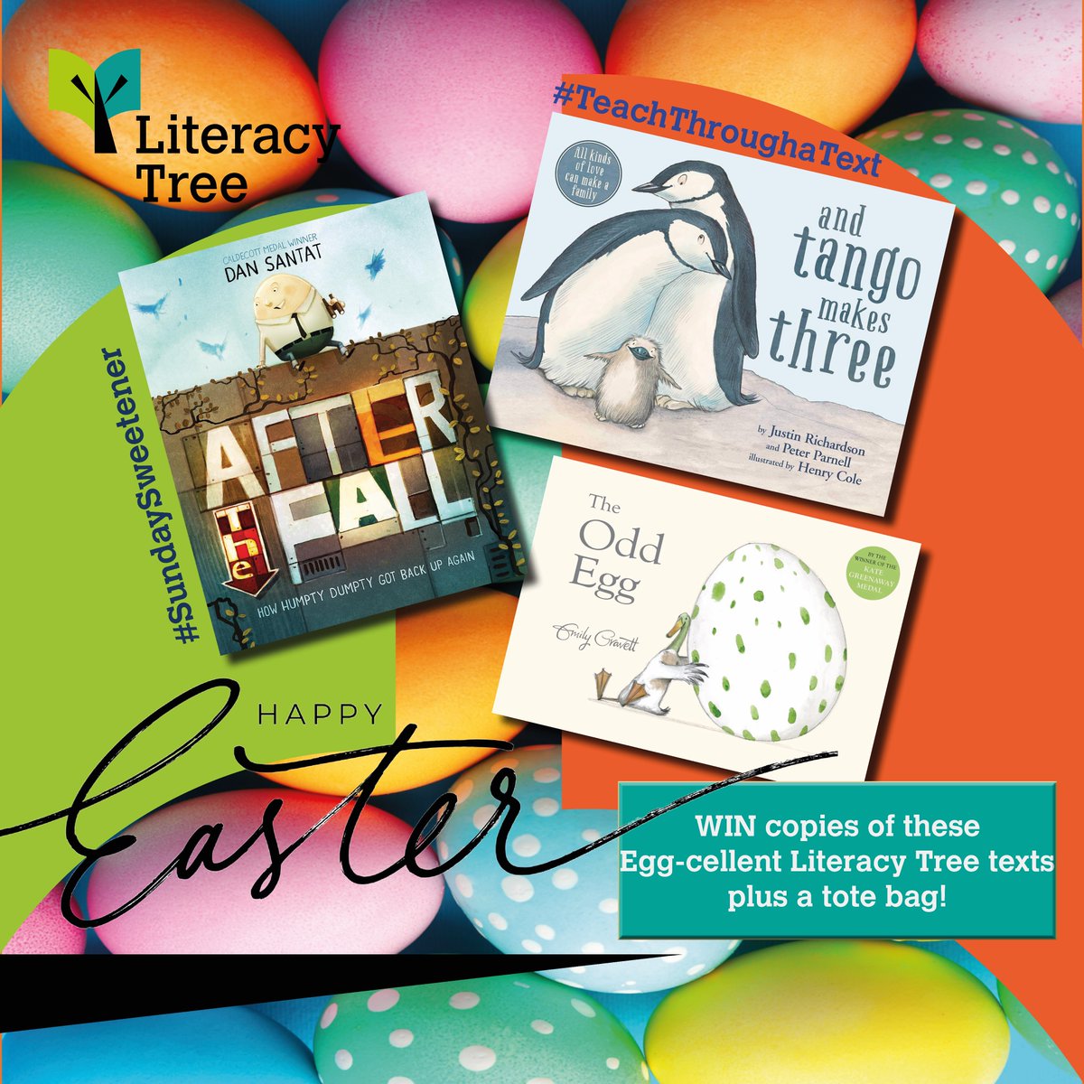 ✨Our #SundaySweetener this week is for a Egg-cellent Easter Bundle! 
After The Fall, And Tango Makes Three &amp; The Odd Egg! 🐣

✨Repost and tag a friend in for an extra entry. Must be following. Will announce winner after 9pm.