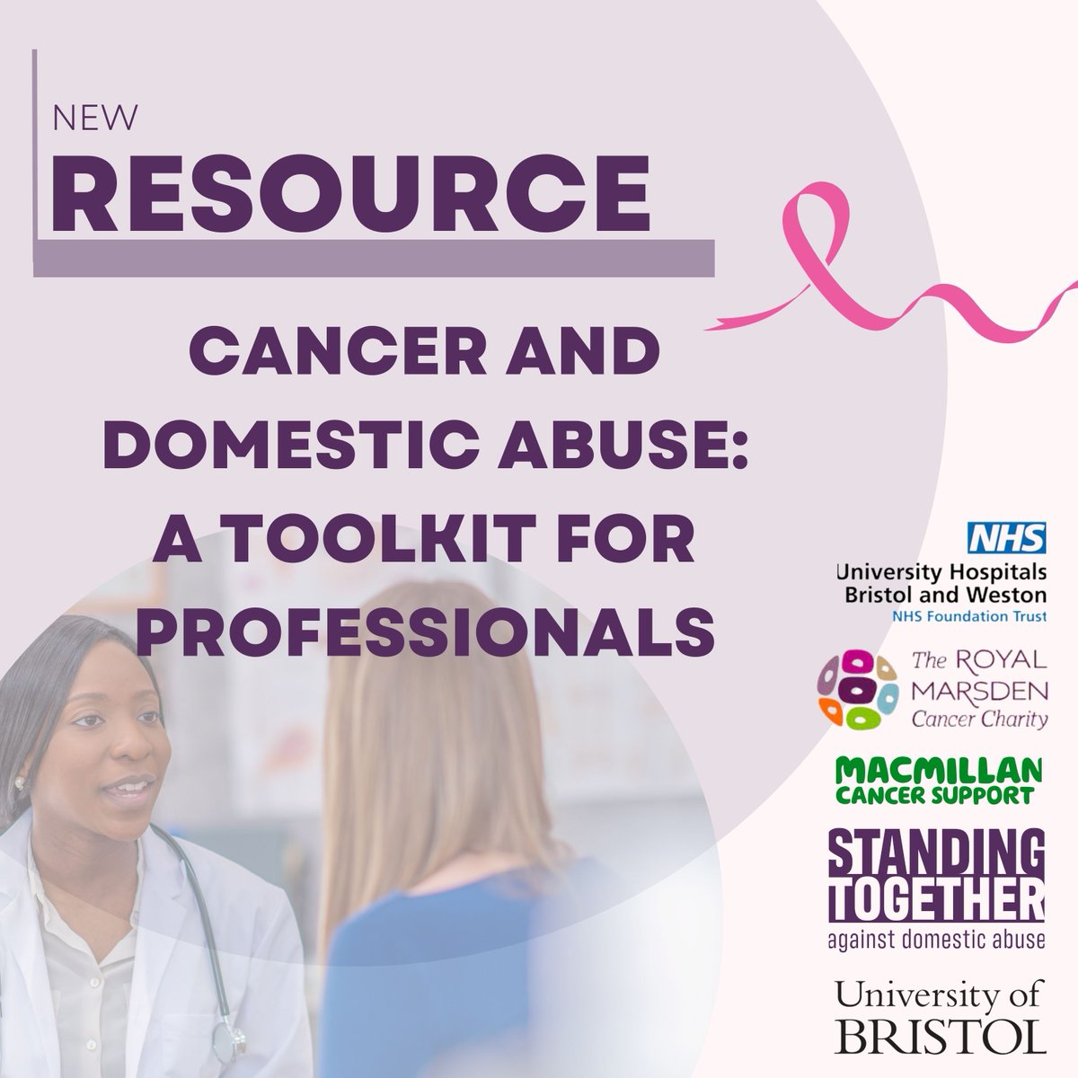 Yesterday we launched the Cancer & Domestic Abuse Toolkit with our partners @macmillancancer & @BristolUni to help healthcare professionals identify & respond to domestic abuse within the cancer context. Learn how to spot signs & put theory into practice: macmillan.org.uk/cancer-and-dom…