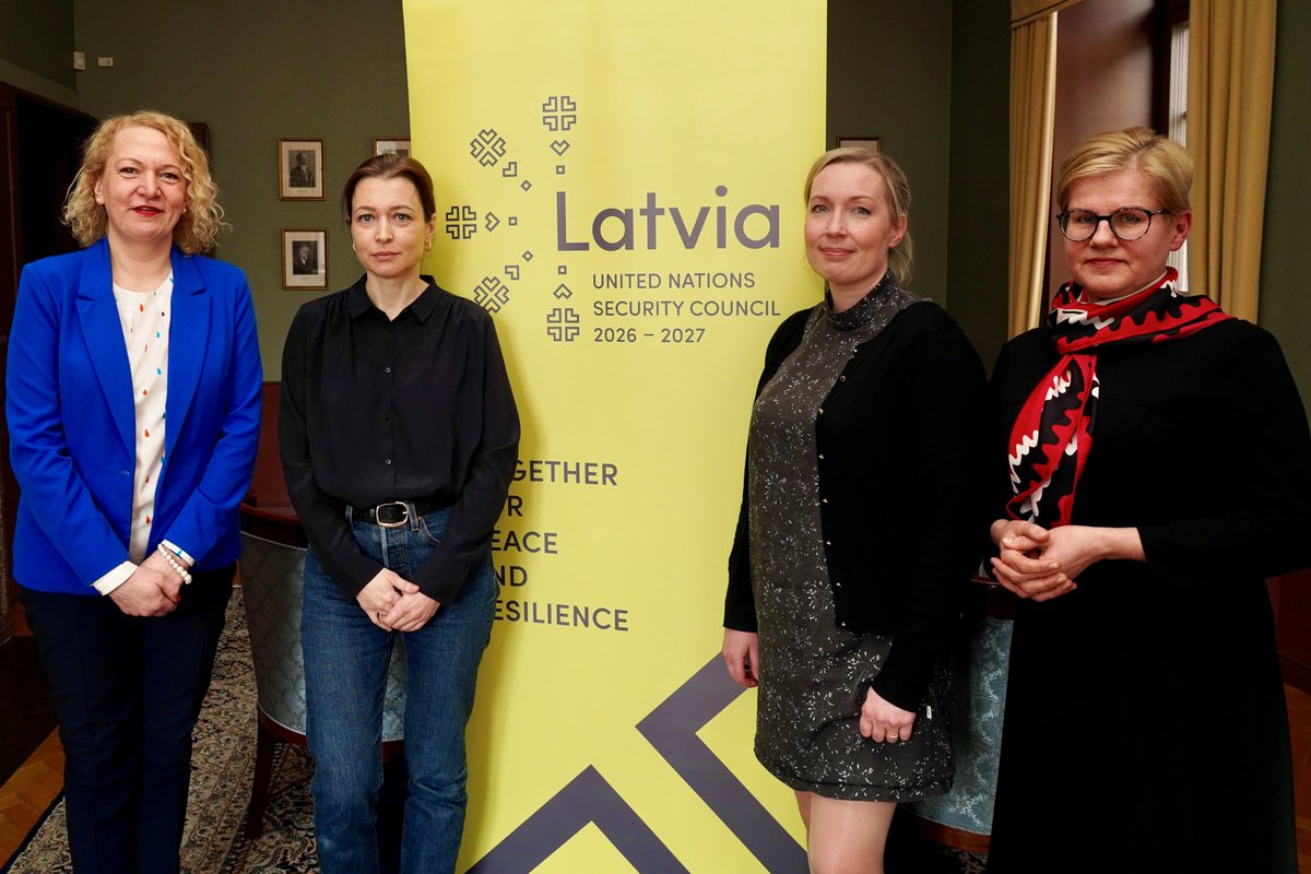 Informative discussion on the role of media and investigative journalism in countering disinformation and aggression on internet. Particular interest about the ways to strengthen resilience of the society.🙏to excellent speakers @svuorikoski, @GuntaSloga, @IngaSpringe #LatviaUNSC