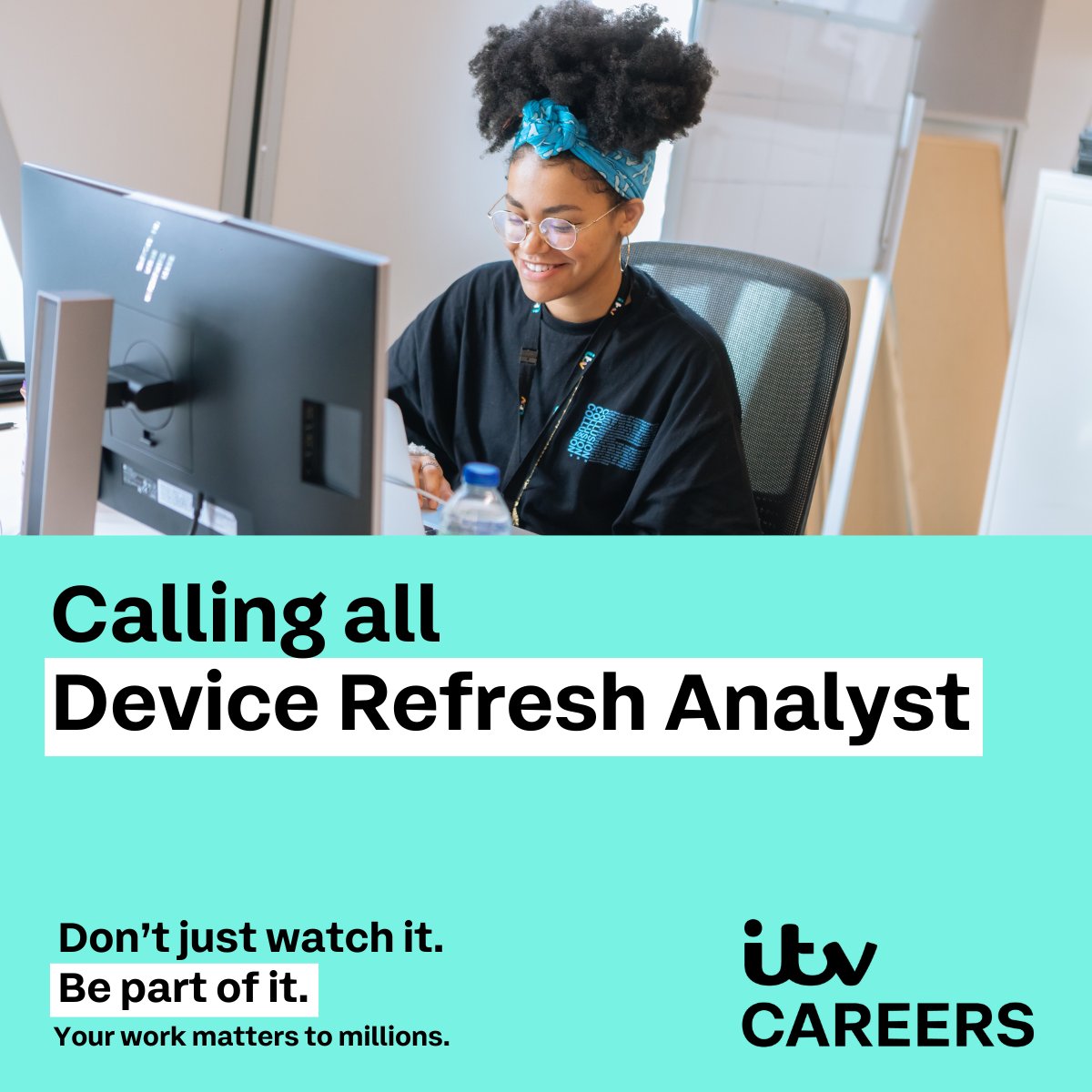 We are currently looking for a Device Refresh Analyst to join our team in White City, London. Find out more details here: lnkd.in/ey7uWMxn Don't just watch it. Be part of it. #ITjobs #techcareer #itvcareers