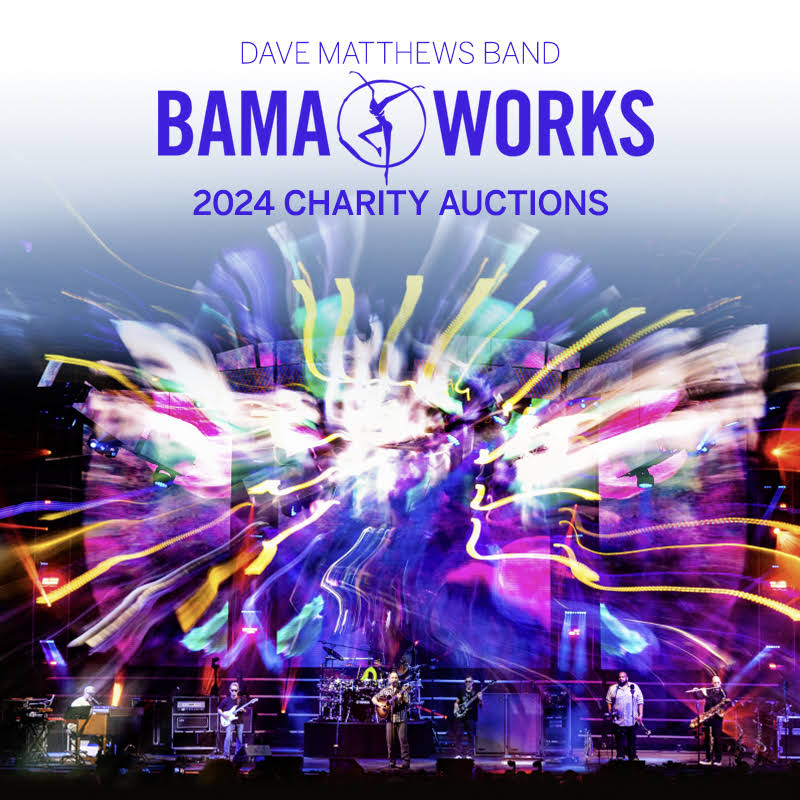 Bid now on premium tickets to see  @davematthewsbnd this summer: auctions.davematthewsband.com All proceeds for this auction will benefit the Bama Works Fund. #DMB2024 #SeeYouOnTheRoad