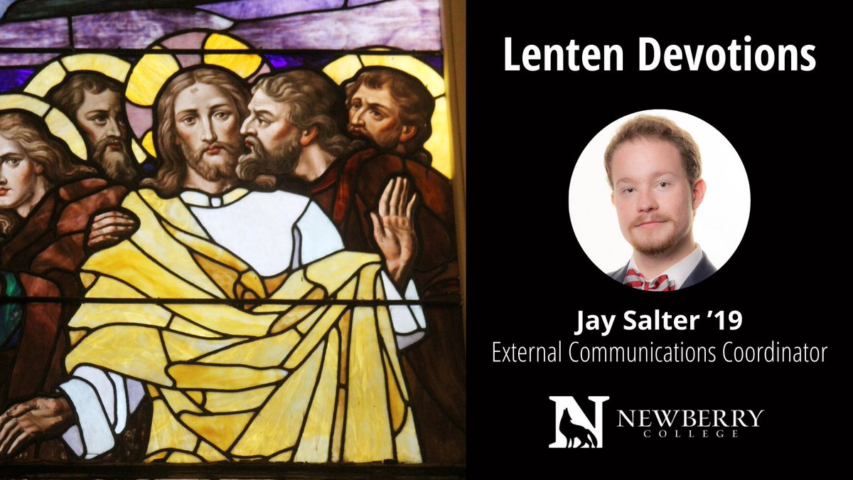 wolvesNministry's tweet photo. This Holy Wednesday, read &amp; listen to today's and all Lenten devotions from members of the #NewberryCollege community at https://t.co/Lcbz2G9q5c https://t.co/dpnMJE25qn