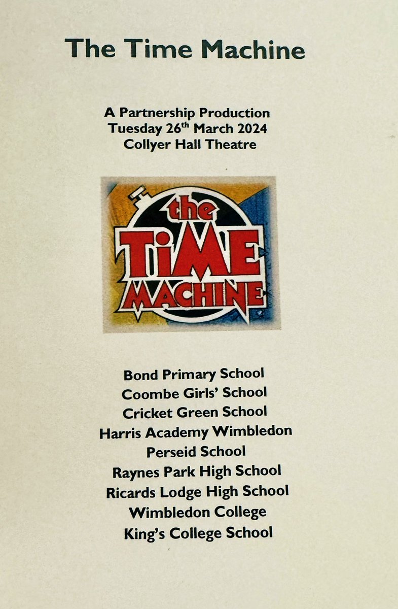 Friends of King's (@kcsfriends) on Twitter photo Congratulations to all the schools involved in the Partnership Production of The Time Machine last night. A wonderful event showcasing the talents of the cast and crew. Happy half-term. <a href="/KCSPartnerships/">King's Partnerships</a> <a href="/KCSWimbledon/">King's News</a> Congratulations to all the schools involved in the Partnership Production of The Time Machine last night. A wonderful event showcasing the talents of the cast and crew. Happy half-term. <a href="/KCSPartnerships/">King's Partnerships</a> <a href="/KCSWimbledon/">King's News</a>