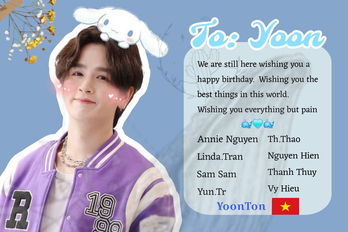 Thank you everyone for contributing together YoonPhusanu Birthday plans, which is running an ad on Instagram to wish the baby a happy birthday. Everyone, when surfing Instagram and see ads from Vietnamese Fans, don't forget to cap it . #แก้มกลมของยุ่น #YoonPhusanu