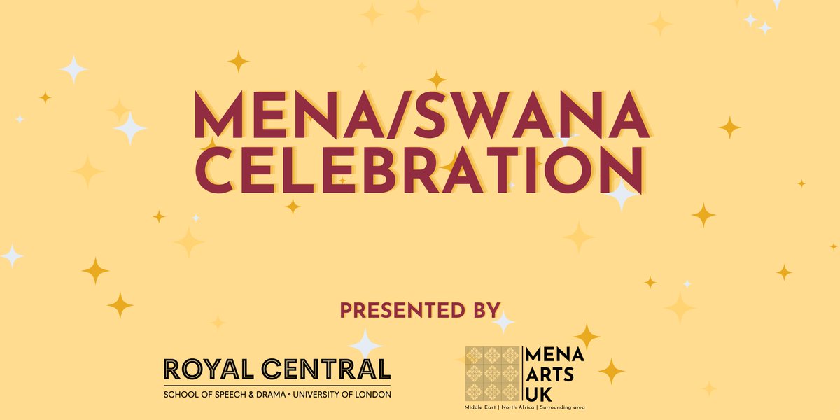 Central (@cssdlondon) on Twitter photo We're pleased to announce a new associateship between Central and <a href="/mena_arts_uk/">MENA Arts UK</a> to promote and celebrate MENA/SWANA voices, strengthen links between higher education arts training and the industry:
cssd.ac.uk/news/central-aโฆ We're pleased to announce a new associateship between Central and <a href="/mena_arts_uk/">MENA Arts UK</a> to promote and celebrate MENA/SWANA voices, strengthen links between higher education arts training and the industry:
cssd.ac.uk/news/central-aโฆ