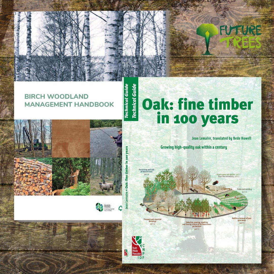 It has been a pleasure to publish and release two valuable books, available to purchase on our website: The #Birch Woodland Management Handbook: futuretrees.org/product/birch-… Oak: fine timber in 100 years’ Technical Guide to growing high-quality #oak : futuretrees.org/product/oak-fi…