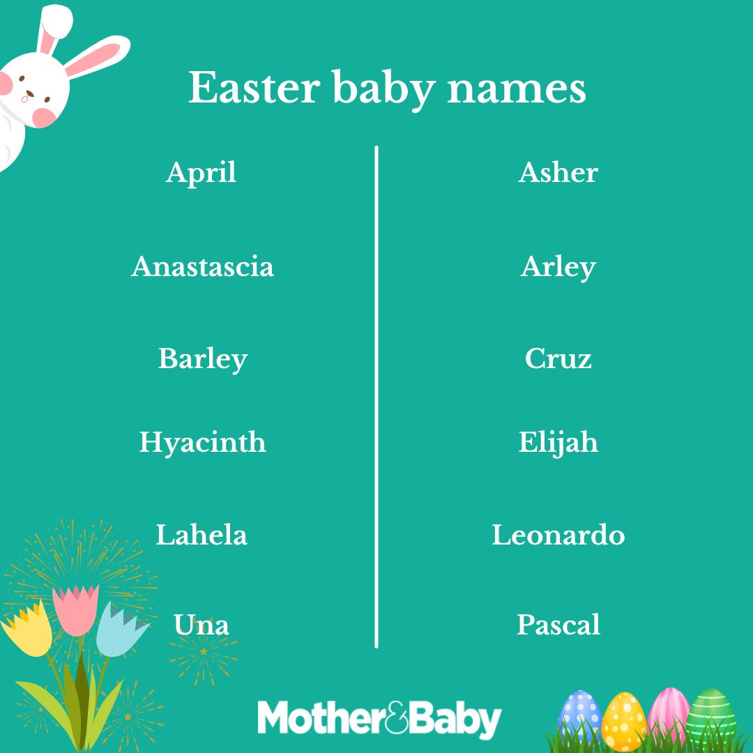 If you're expecting your very own new arrival during the Easter period, here are some beautiful names to consider. 🐥🌷✨ #babynames #easter #newbaby #nameideas #spring #parenting #motherandbaby