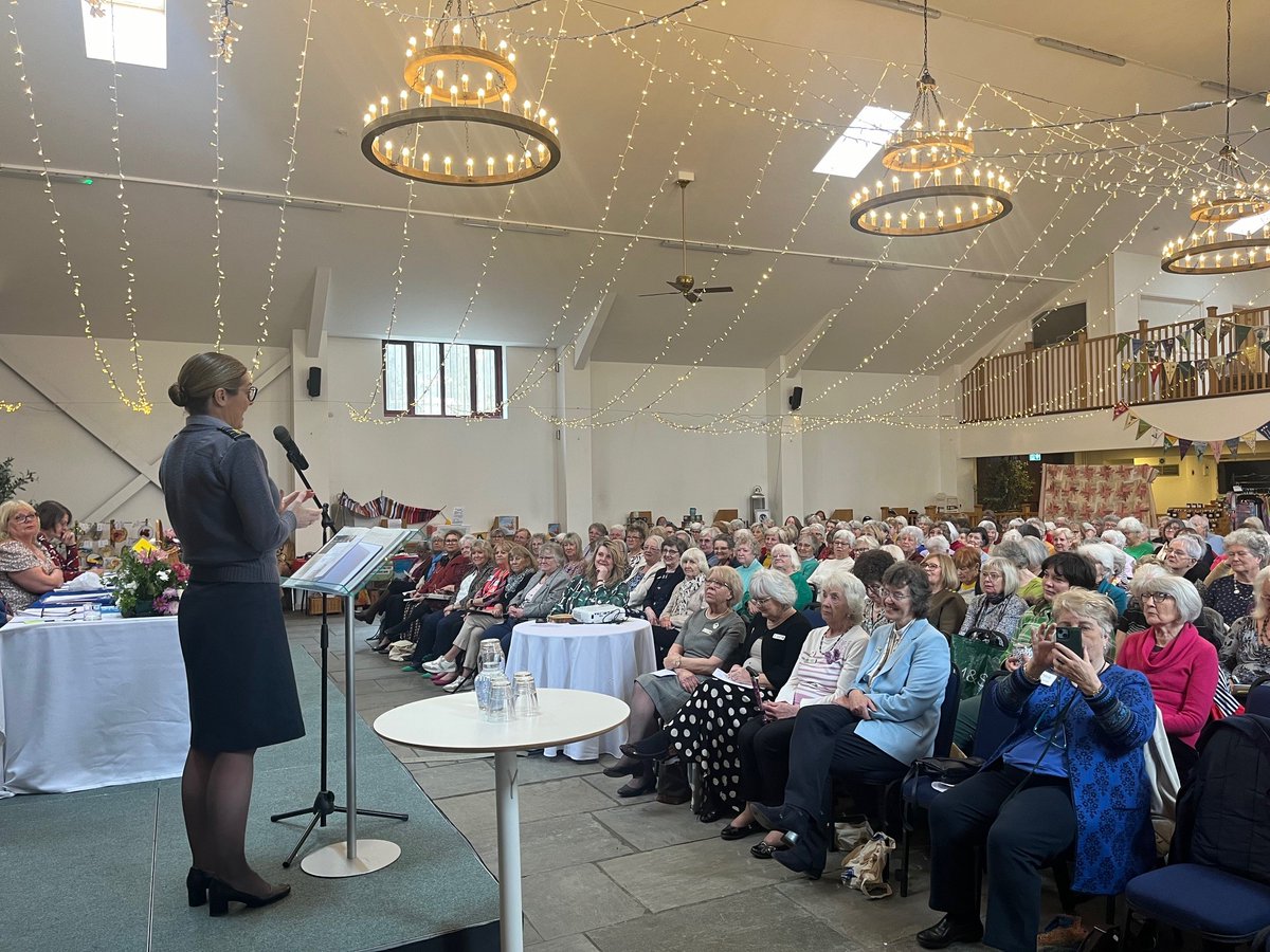 1/2 Yesterday, the @bznStnCdr and Warrant Officer Rezazadeh-Wilson attended the Oxfordshire Women’s Institute AGM delivering a key note speech to over 400 women... #womensinstitute #oxfordshire