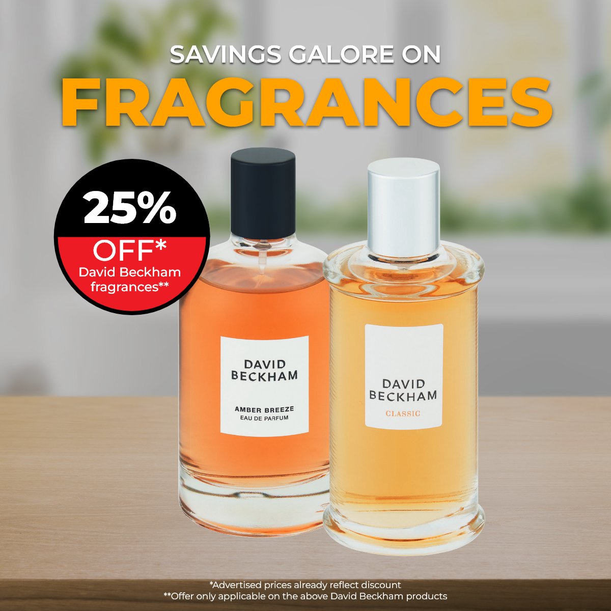 Keep yourself feeling good in your fave #Fragrance. Get 25% off David Beckham scents now bit.ly/3PFGecV Valid until 07 April 2024. T&C’s Apply. #SavingsGalore #DisChem #DavidBeckham