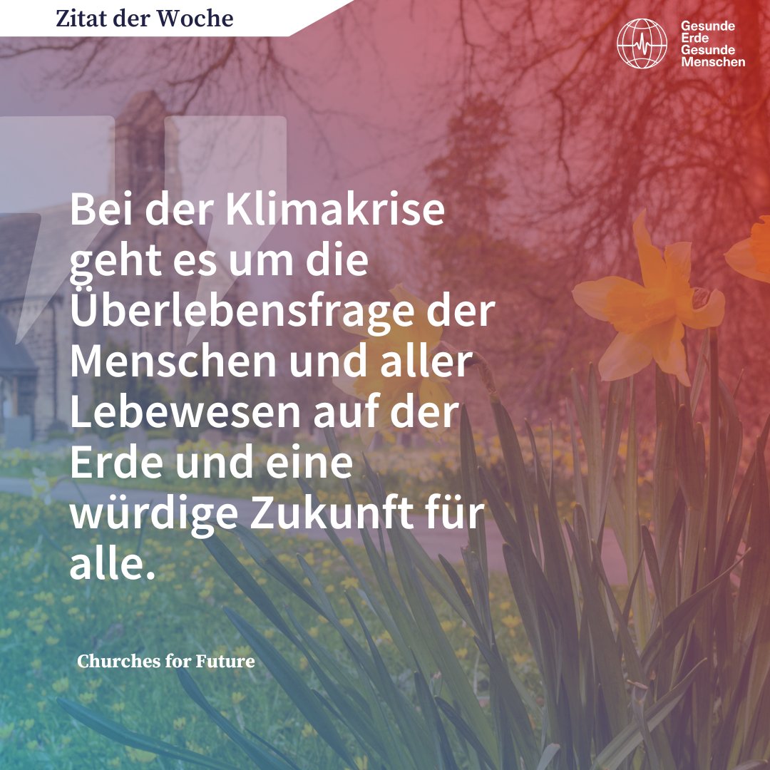 Wer das Wort “Kirche” hört, denkt zunächst nicht unbedingt an #Klimaschutz. Doch viele Kirchengemeinden setzen sich über @Churches4F aktiv für #Klimagerechtigkeit ein. Gemeinschaft verbindet und macht uns klar: Wir müssen nicht das #Klima retten - sondern uns!