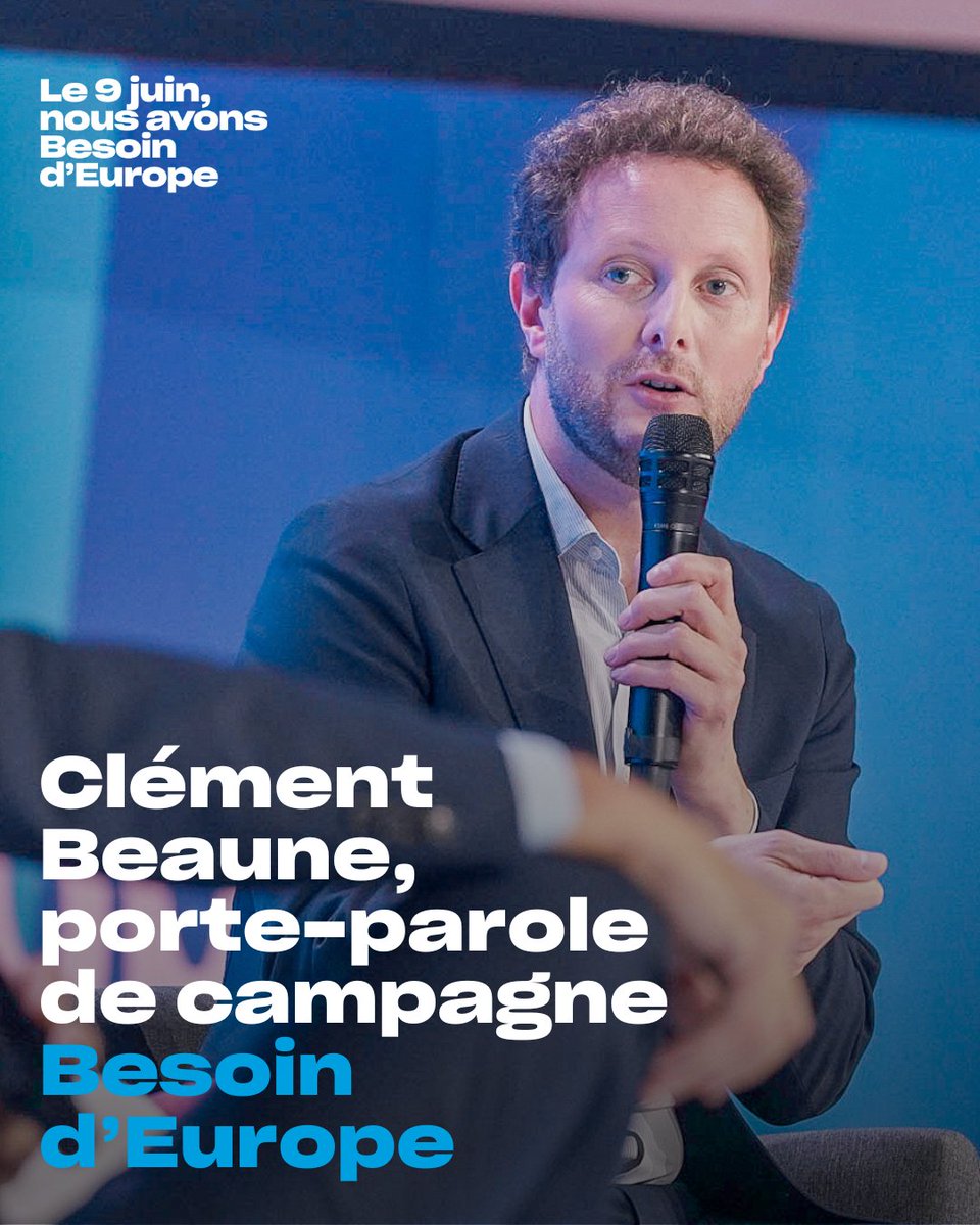 👏 @CBeaune devient porte-parole de notre campagne pour les Européennes et coordinateur de nos portes-paroles #BesoindEurope.