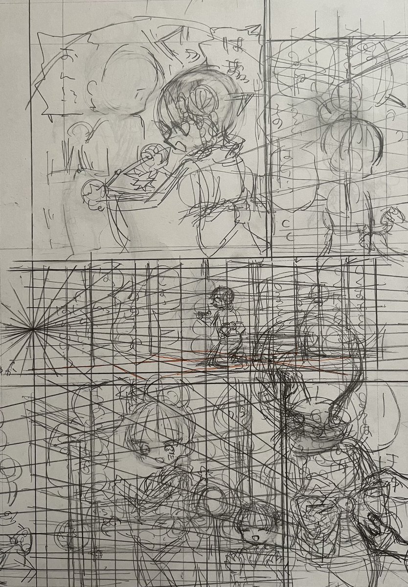 おまけの下描きです 
