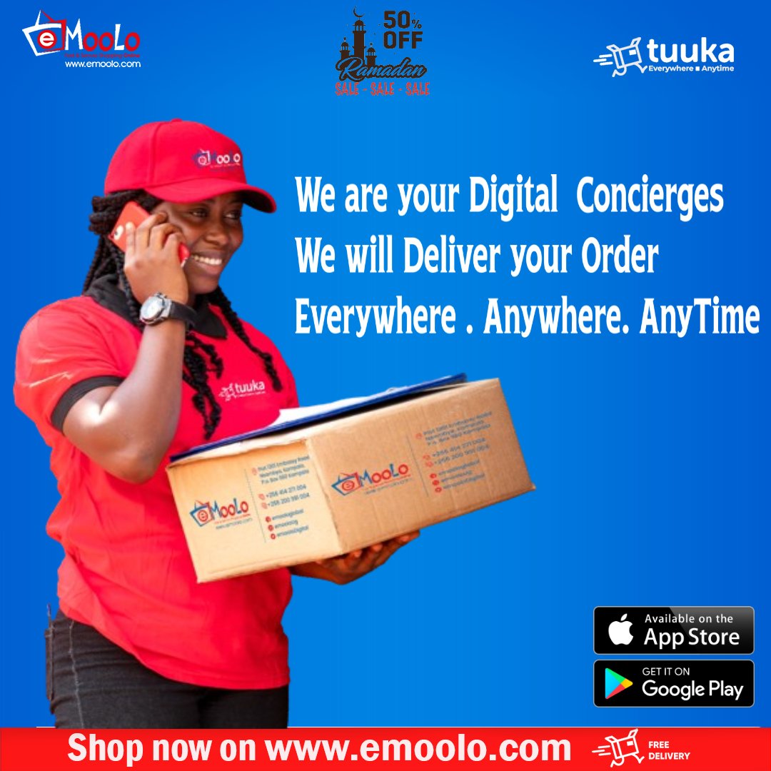 emoolodigital's tweet photo. [WE ARE YOUR DIGITAL CONCIERGES] We guarantee Same Day Delivery of all In-Country Orders! Download the eMoolo App on Play Store and Apple Store.
Visit: https://t.co/Mj6XTGPFyn
#RamadanSale
#easter2024Deals
#TheDigitalRevolutionIsHere
#Emoolo
#EverywhereAnytime https://t.co/3HxTMQRaNS