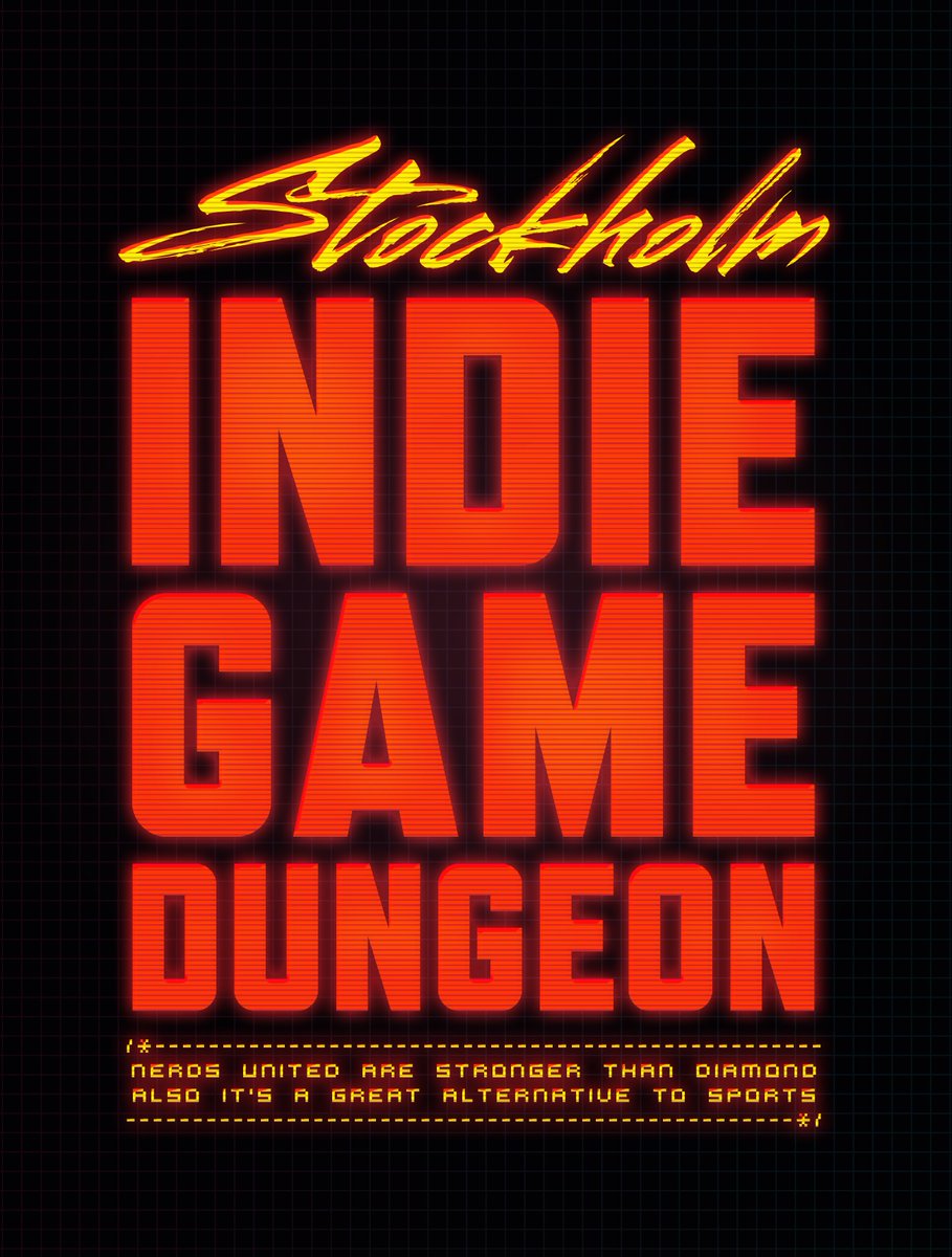 Tonight in Stockholm! Indie Game Dungeon is an open showcase event for gamedevs, publishers, game nerds and friends ❤️ Go to event: fb.me/e/wMnY26Rja