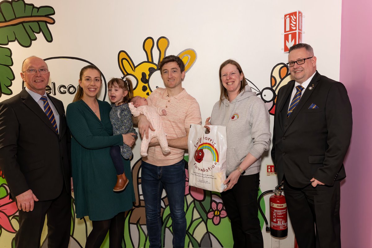 Thank you very much to St Peter's Masonic Lodge for their generous donation of £500 which was requested by one of their members, Gary, after his granddaughter received care on the Neonatal Unit. It was lovely to meet Edie and her family, along with her grandfather on Sunday!