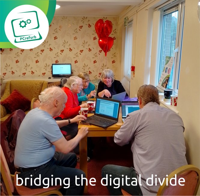 📷'This is the reality of ‘bridging the digital divide’ and our passion.' Donated devices, refurbished by us, people given the skills and confidence to use them. Win win win! #DigitalInclusion #accessdigitaltameside #tameside #derbyshire #recycling