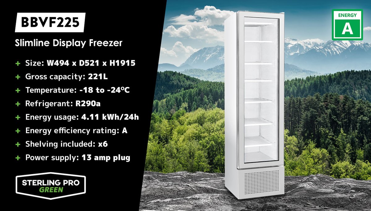 Perfect for commercial environments where space is at a premium, the BBVF225 slimline upright #displayfreezer excels in showcasing frozen goods even in tight spaces.

📖 𝗟𝗲𝗮𝗿𝗻 𝗺𝗼𝗿𝗲: eu1.hubs.ly/H08jmCm0