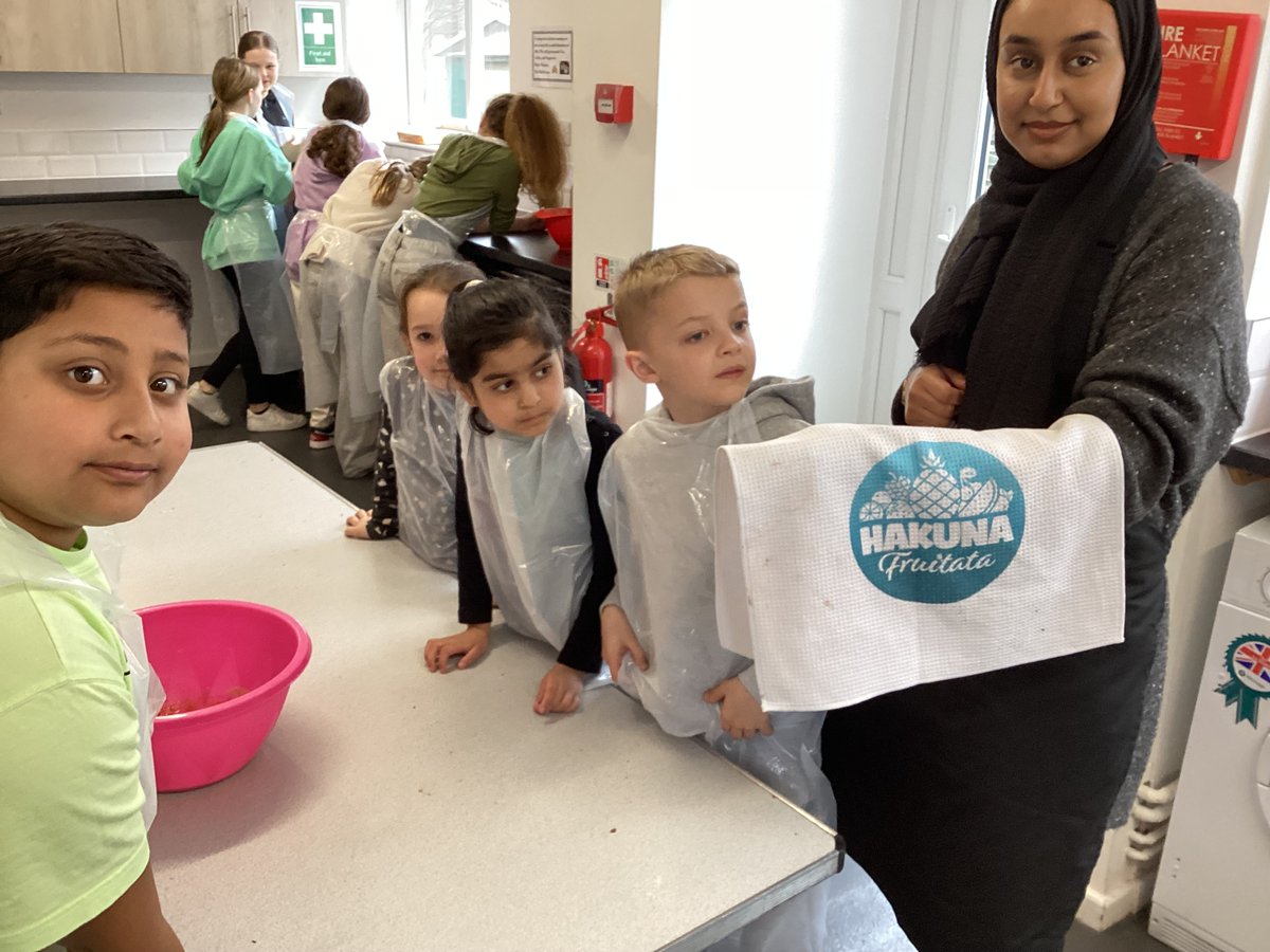 A huge thank you to HAF funders for making our Easter Club happen.  Children are enjoying cooking and trying new food #Hakunafruitata