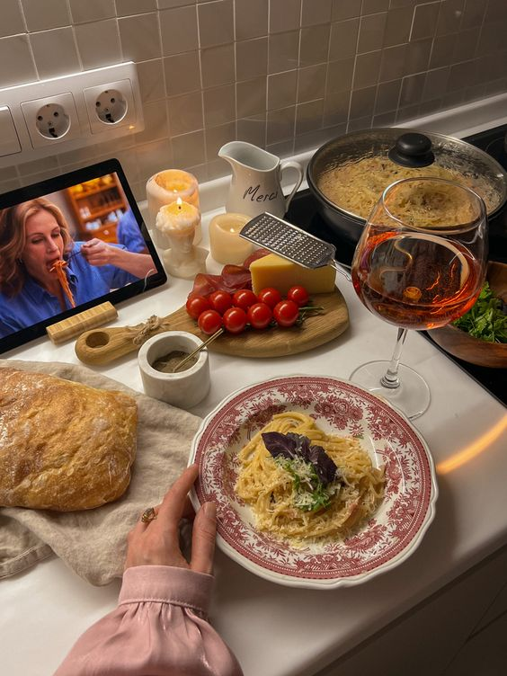 making dinner with friends >>>