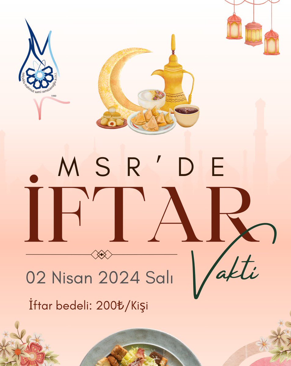 msr_anadoluihl's tweet photo. -MSR’DE GELENEKSEL İFTAR VAKTİ-
Her Ramazan olduğu gibi bu yıl da okulumuzda geleneksel iftarımızda öğrenci, öğretmen ve mezunlarımızla buluşuyoruz. 2 Nisan Salı günü saat 19:21 de okulumuz bahçesinde gerçekleştireceğimiz iftarımız için;

🔗 https://t.co/hxTBljw807 https://t.co/xztuyYF55S