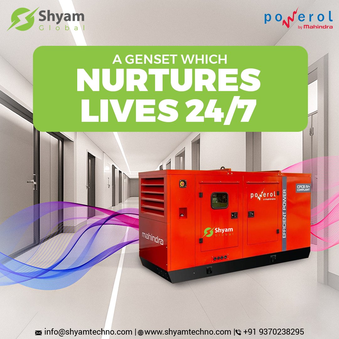 Experience round-the-clock care with Shyam Global Gensets, nurturing lives without interruption.
.
.
.
#mahindra #powerol #genset #shyamglobal #powerful #powerhouse #powerbackup #reliability #gogreen #energy