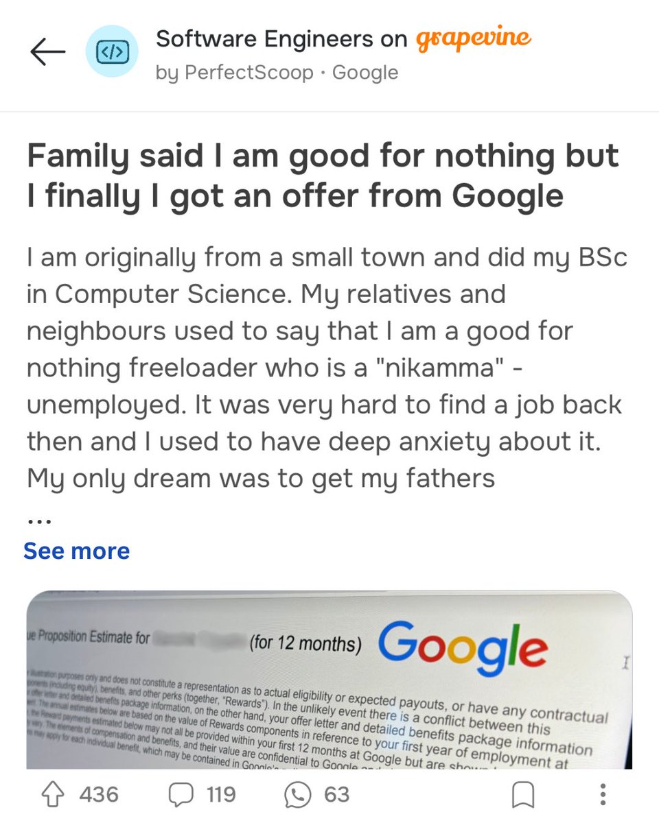 From BSc in CS to Google. Told you it's all about skills. Your college wont matter, your degree wont just your skills and network for a high paying job. Click on the link to know how you can also do it. app.grapevine.in/bsc-to-google.